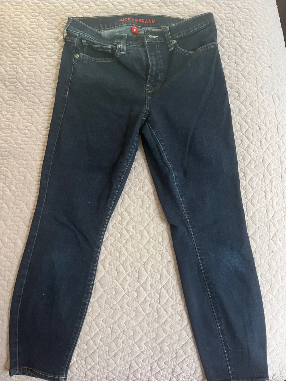 Lucky Brand Ava Mid-Rise Skinny Blue Denim Jeans